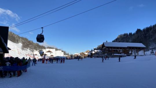 Meribel in the sunshine during Inter Services Snow Sports Championships 050219 CREDIT BFBS (1).jpeg