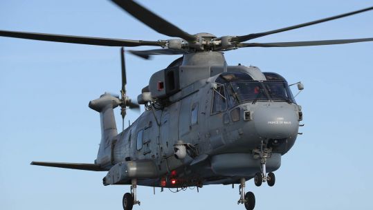 Cover image: Library photo of a Merlin helicopter (Picture: Royal Navy).