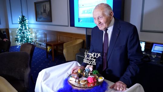 Mervyn Kersh's 100th birthday surprise