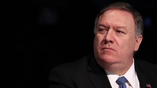 Mike Pompeo at Arctic Council meeting in Finland 070519 CREDIT PA