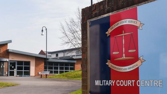 Military Court Centre signage