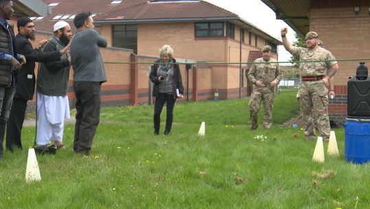A day for some of Nottingham's Muslim community to get a glimpse of what the forces do.