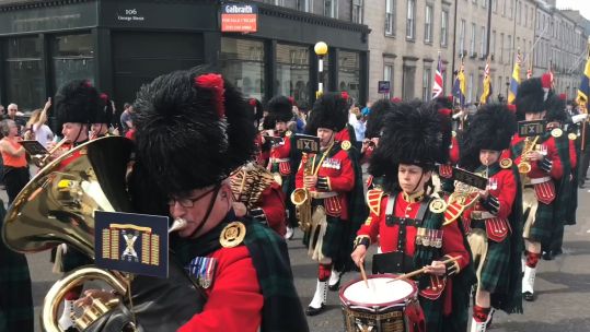 Military band performs in Edinburgh for AFD 230619 CREDIT BFBS.jpg 