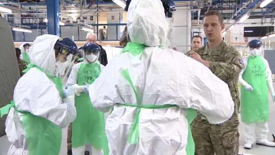 Military reponse to Ebola crisis in 2014 reused on 040320 CREDIT Library Pics.jpg 