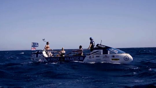 Military teams 10 days into the 'world's toughest row' across Atlantic 23122021 CREDIT Atlantic Campaigns