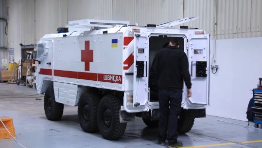 Military vehicles being turned into ambulances for Ukraine