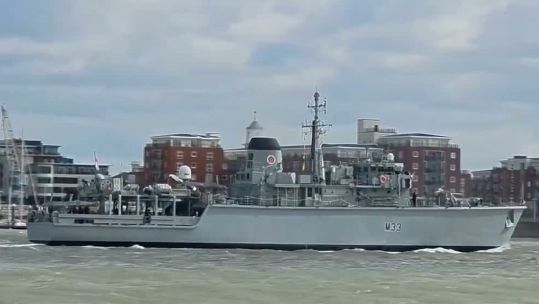 HMS Brocklesby has undergone a full modernisation and technological update and has now left Portsmouth for sea trials