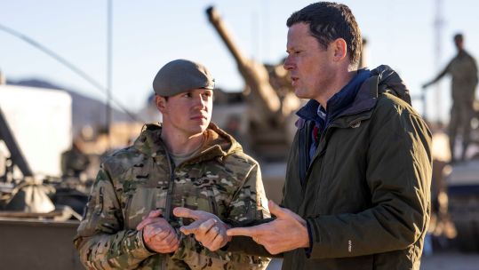 Minister of Defence Procurement Alex Chalk meets members of the British Army on Project Convergence 09112022 CREDIT MOD Crown Copyright.jpg