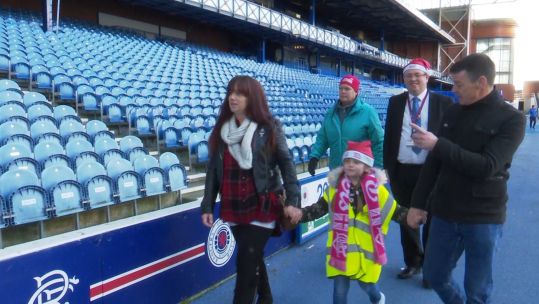 Miyah Allen Ibrox Charity Walk Credit BFBS 04122019