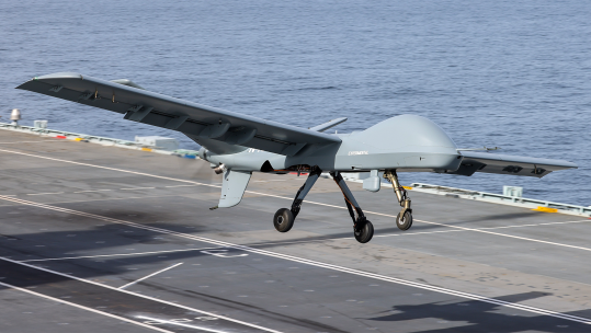 A Mojave takes off from HMS Prince of Wales (Picture: MOD)