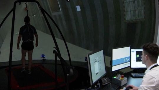 Monitoring an individual's movement at the Centre for Blast Injury Studies Imperial College London.