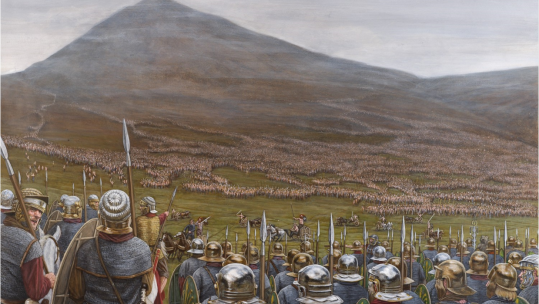 Illustration of the Battle of Mons Graupius