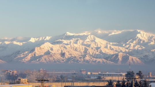 Mountains near Bagram Airfield in Afghanistan