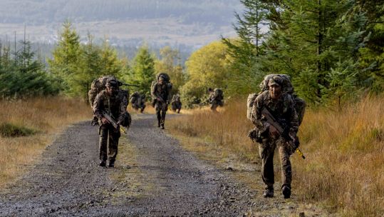 Multi national troops are seen here on exercise Cambrian Patrol 2022 08102022 CREDIT MOD Crown Copyright
