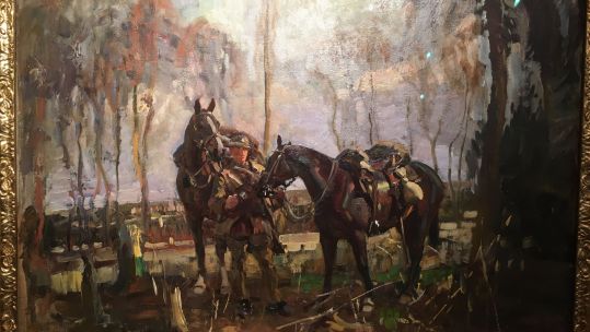 Canadian cavalry at rest