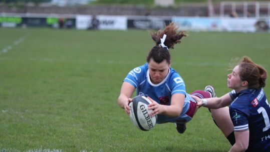 Chelcey Greasley try Navy v RAF Inter Services