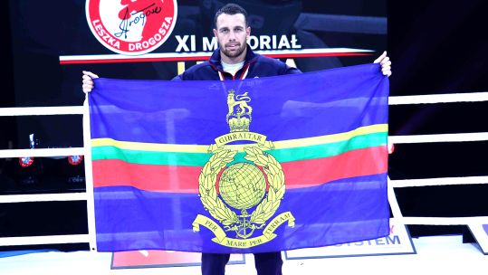 George Crotty representing Great Britain at the Leszek Boxing Tournament in Poland