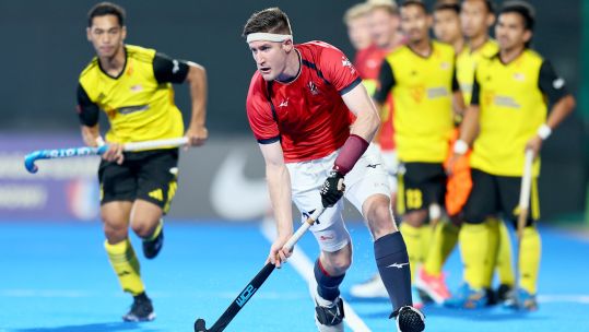 NAME Liam Sanford in Oman CREDIT GB Hockey WorldSportPics DATE 23022024