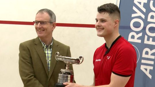Oscar Hill RAF squash champion