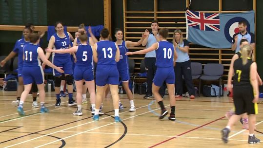 RAF women win Inter Services Basketball