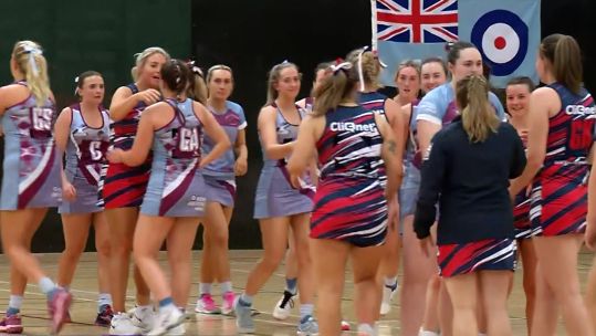 RAF v Navy Inter Services Netball