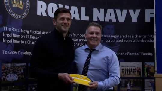 Royal Navy football association gold caps