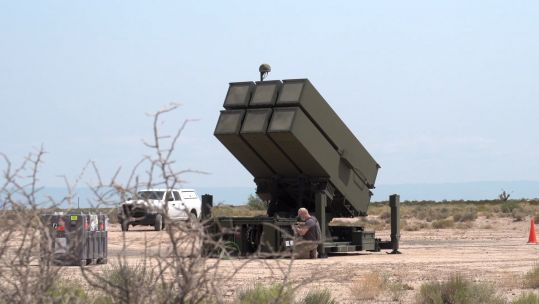 NASAMS air defence system being set up