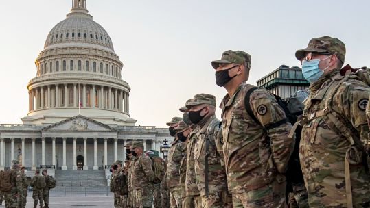 Cover image: National Guard soldiers and airmen from several states have traveled to Washington to provide support to federal and district authorities leading up to the 59th Presidential Inauguration (Picture: US National Guard).