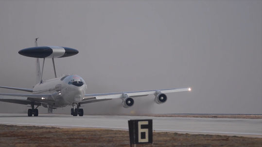 NATO AWACS surveillance aircraft (Picture: NATO TV).