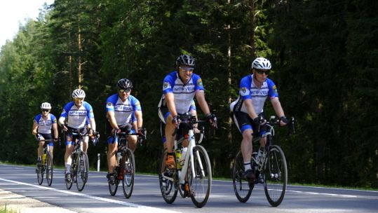 Cover image: Soldiers cycle across Estonia (Picture: NATO). 