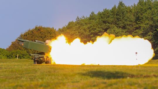 NATO demonstrated HIMARS rocket system in Latvia