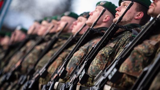 Cover image: File photo of German troops (Picture: PA).