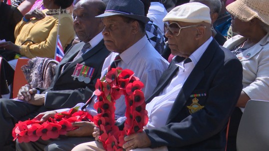 commemorative ceremony was held to honour the African and Caribbean soldiers 