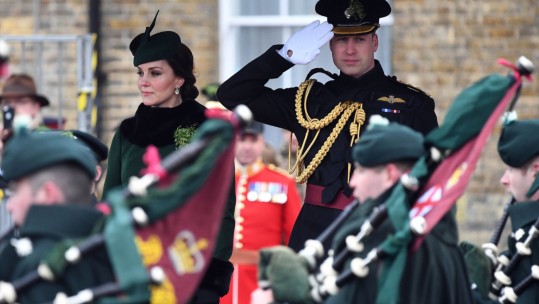 Prince William and Kate at Irish Guards  St. Patrick's Day Parade