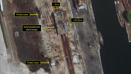 North Korea barge satellite
