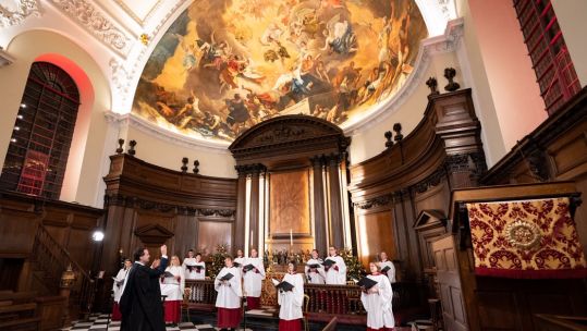 SSAFA Christmas Carol Service Wren Chapel Recording Royal Hospital Chelsea Picture Credit Apple & Biscuit