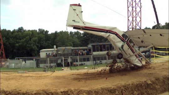 NASA Flies A Plane Into The Ground, For Safety?