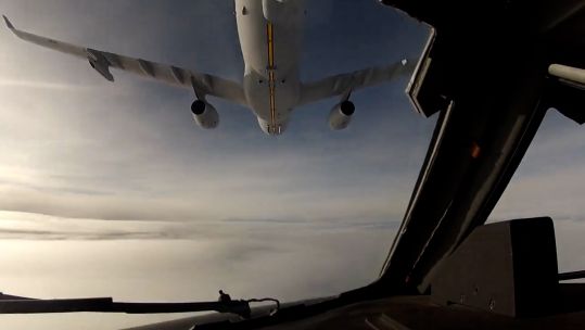 Nato Multinational Multirole Tanker Transport Unit air to air refuelling trials 211122 CREDIT NATO