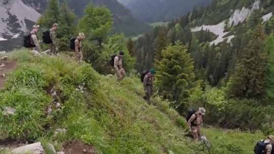 Nato mountain warefare training in Slovenia CREDIT NATO