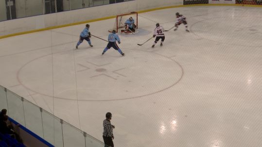 Navy Scott Crane counter attack goal Ice Hockey v RAF Credit BFBS DATE 06062023.jpg