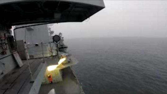 Navy fires Martlet missile (Picture: Royal Navy).