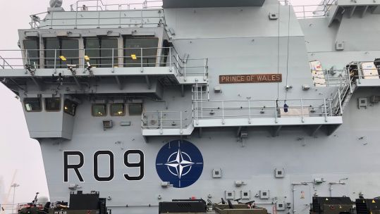 Navy takes command of key NATO Force HMS Prince of Wales will serve as the command ship 11012022 CREDIT BFBS.jpg