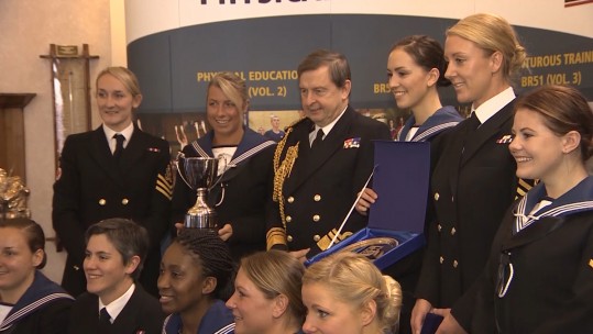Navy Woman&#039;s Netball Team Take Team Of The Year At Sports Award
