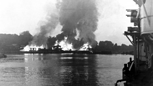 ​​​​​​​Nazi German battleships attacked a Polish military base on September 1, 1939 (Picture: PA).
