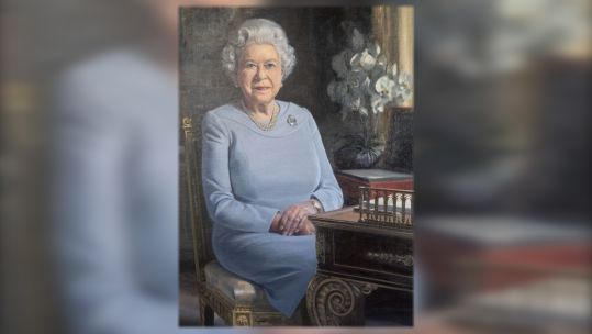 New portrait of the Queen is unveiled to mark the RAF Regiment 75th anniversary