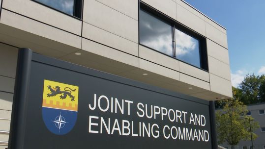 New NATO Command Joint Support and Enabling Command in Ulm, Germany, 060921 CREDIT BFBS