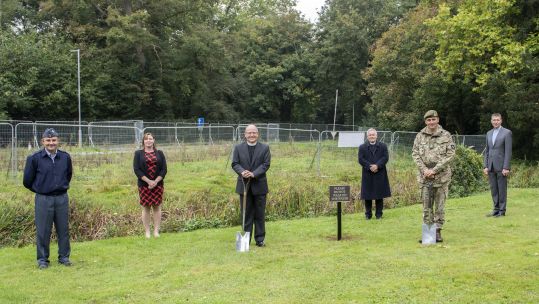 New Royal Army Chaplains’ Museum In Shrivenham Groundbreaking 30092020 CREDIT MOD