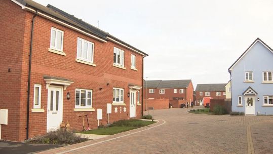 Newly built military housing at Salisbury Plain
