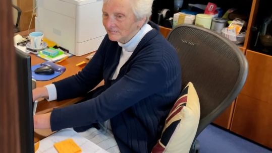 Newly retired civil servant Faith Rutterford MBE while working at RAF Mildenhall in May 2022 CREDIT US Department of Defense