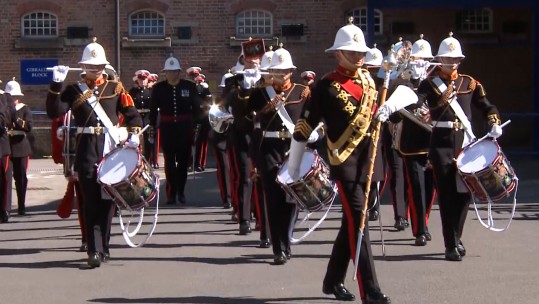 Graduate parade for Royal Marines School of Music